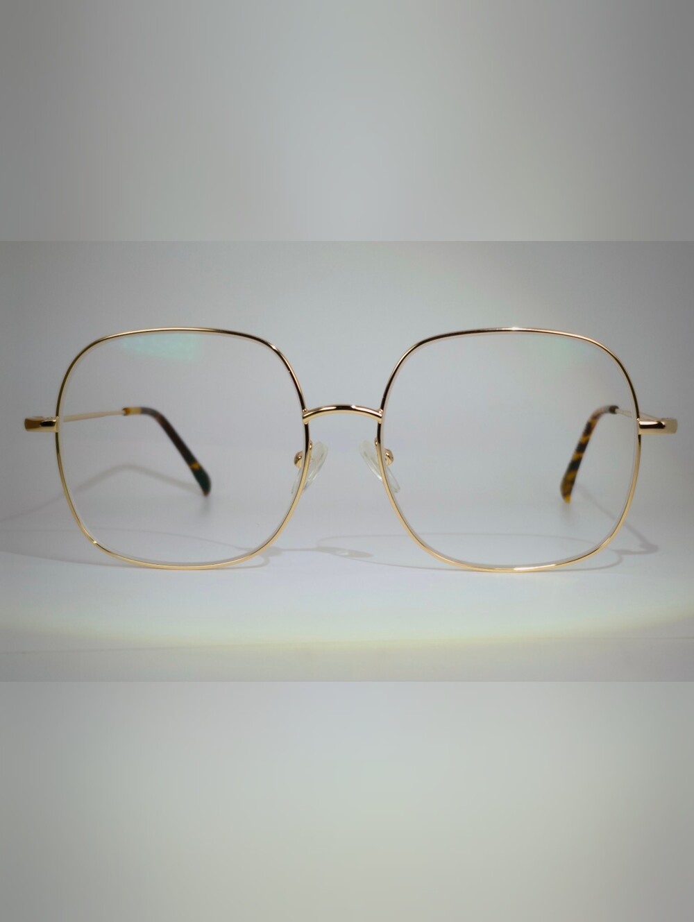 Movement Gold Metal Large Square Women's Glasses Frame.